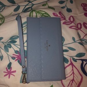 Kate Spade Blue Iphone 7/8 Plus Wristlet